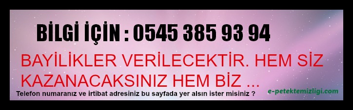 bayimiz olun petek temizliği
